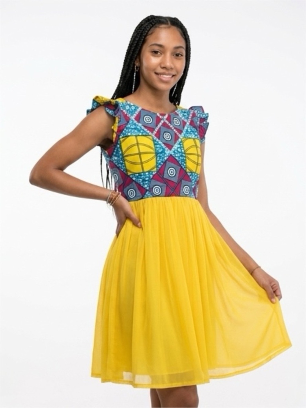 African Print Dress Ghana Handmade
